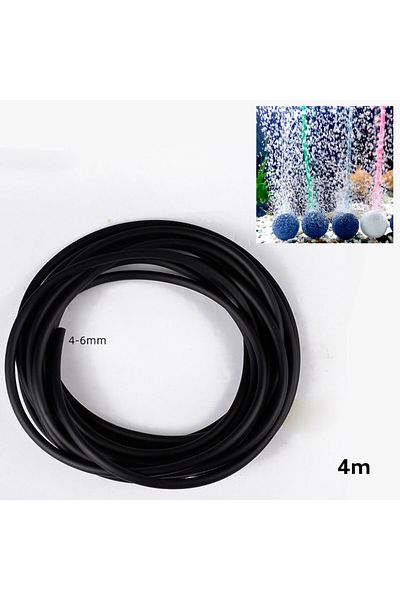 Generic Aquarium oxygen air 4mm tube black