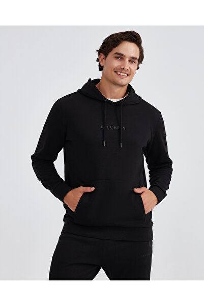 SKECHERS M 2xi-lock Arm Zipped Hoodie Erkek Siyah Sweatshirt S221022-001