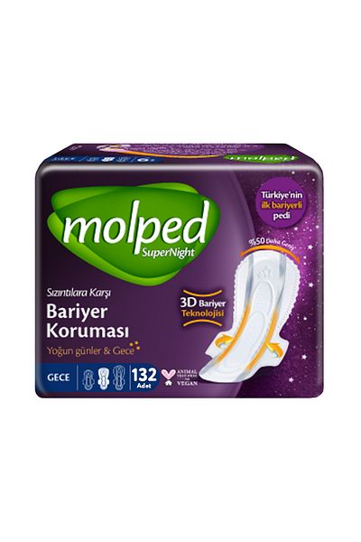 Molped Supernight 22 x 6 Pieces Super Night Sanitary Pads
