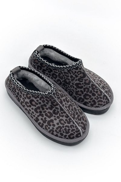 Shoebutik Παντόφλες Cookie Grey Leopard