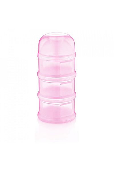 Babyjem Recipient lapte praf BabyJem cu 3 compartimente (Culoare: Roz)