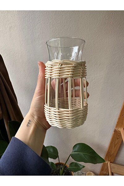 His Art Workshop RATTAN BAMBU SADE MİNİK VAZO