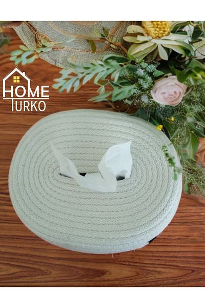 HomeTurko Καλάθι για χαρτοπετσέτα από γιούτα, θήκη για χαρτοπετσέτα Bohemian, οικιακό δώρο, τραπέζι φαγητού