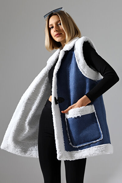 COCOCİX Новий сезон плюшевий джинсовий жіночий жилет