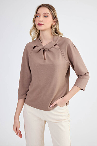 Vitrin Μπλούζα Modal υφασμάτινη με κόμπους μπροστά