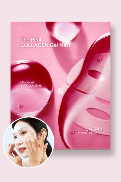 Holika Holika The Real Collagen Gel Mask - Revitalizing and Elasticity Enhancing Mask - 1 Piece