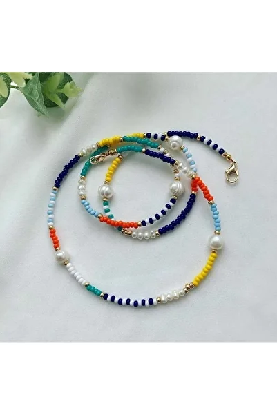 DMA AKSESUAR Sand Bead Glasses Chain