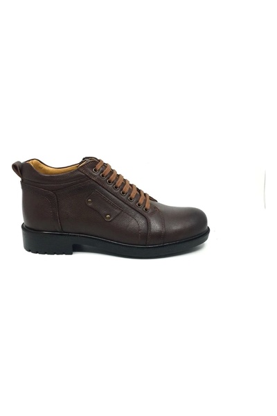 Luis Figo 3316 Luis Figo Zipper Lace-Up Genuine Leather Quality Comfortable Boots.