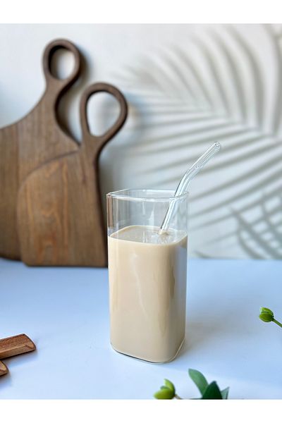 Mottogo Borosilicate Glass with Straw - Heat Resistant