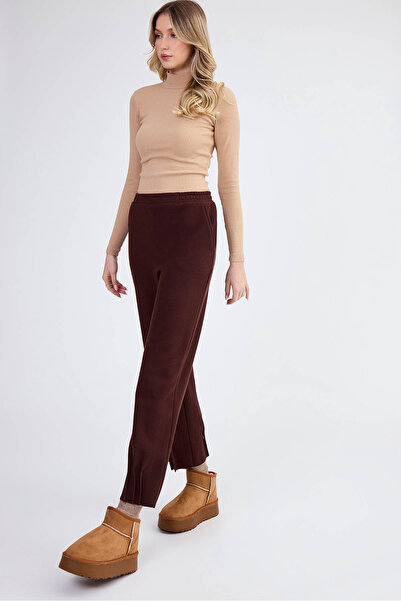 Vitrin Πλεκτό παντελόνι με ελαστική μέση και πλισέ πόδι