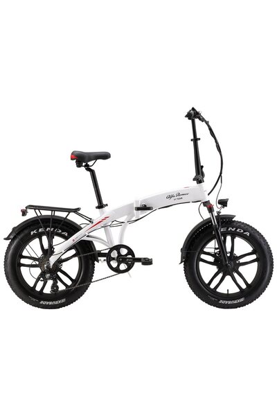 RKS Alfa Romeo R2 Katlanır Elektrikli Bisiklet Beyaz