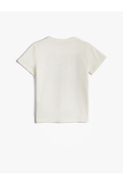 Koton Κοντομάνικο T-Shirt Βαμβακερό σύνθημα εμπριμέ