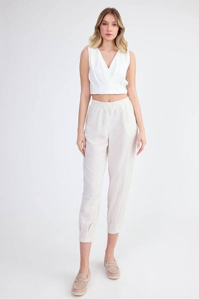 Vitrin Πλισέ παντελόνι από βισκόζη