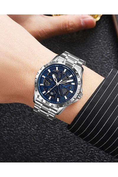 Mekanik store Skmei 9337 Wens Mesh Design Classic Men's Wrist Watch