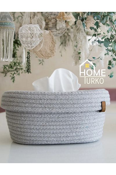 CARPELLA HOME Jute Napkin Holder Basket, Bohemian Napkin Holder, Gift Household Item, Dining Table