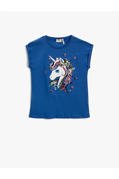 Koton Tricou cu mânecă scurtă imprimat Unicorn Bumbac