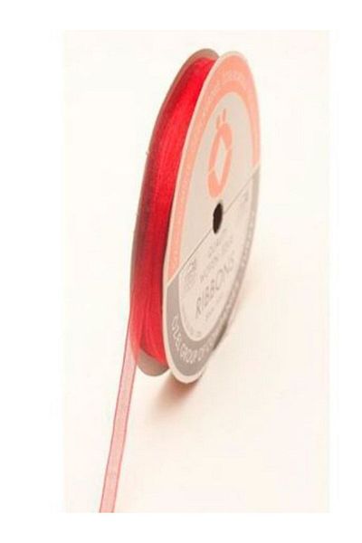 ÖZ-EL AŞ Red Mini Reel - Organza Bundle Ribbon, 1 Cm, 5 M, 125 007