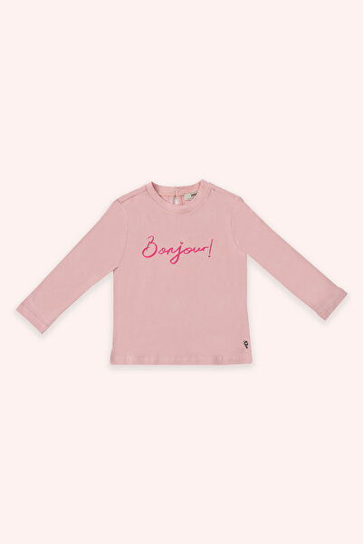 Panço Kız Bebek Pembe Tişört