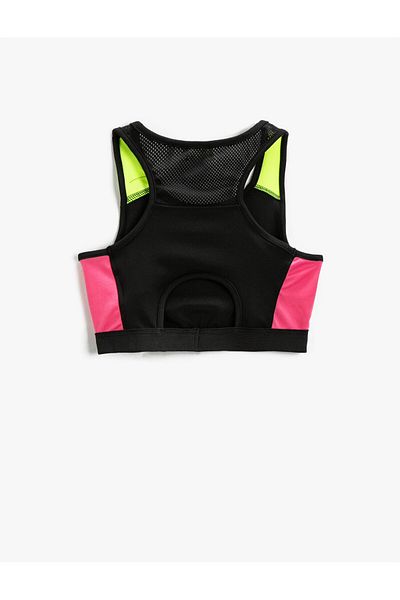 Koton Half Athlete Tanktop mit Fensterdetail auf der Rückseite und Farbkontrast