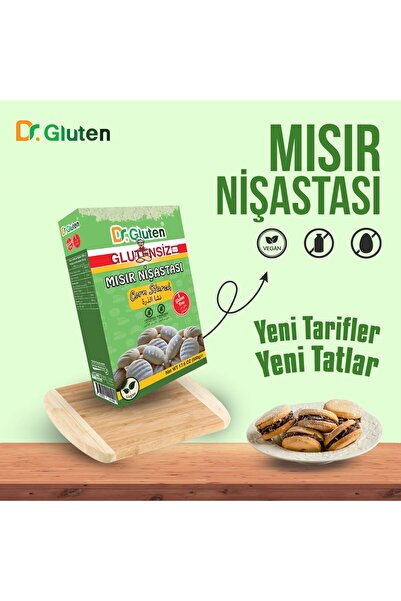 Dr.Gluten Glutensiz Mısır Nişaştası 500 Gr Corn Starch Laktozsuz Yumurtasız