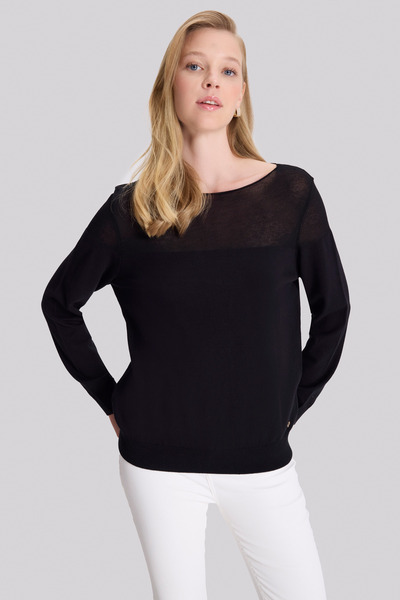 Naramaxx Transparan Detaylı Triko Bluz