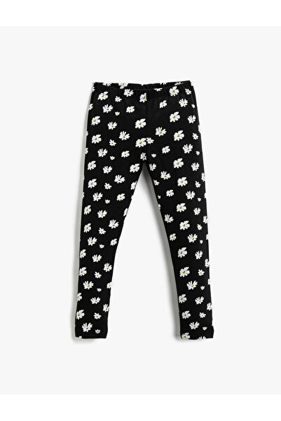 Koton Floral κολάν βαμβακερό με ελαστική μέση