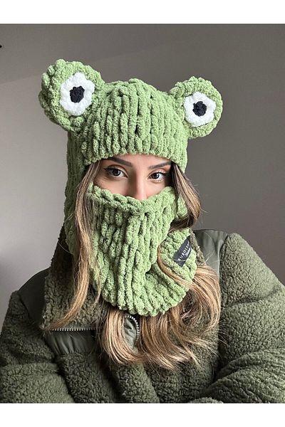 eksper hırdavat Khaki Color Frog Balaclava - Ski and Snowboard Mask