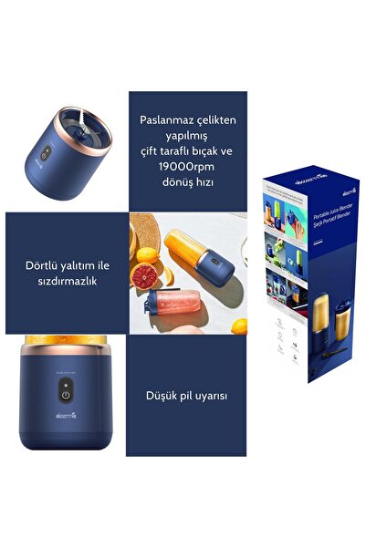 Deerma Blender Dem-nu6 Portatif Şarjlı Kişisel