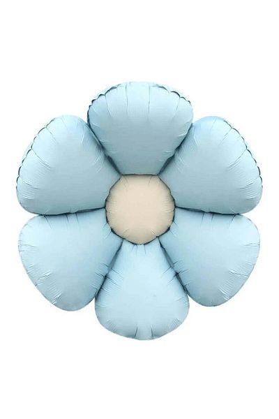 Deniz Party Store Retro Blue Daisy Foil Balloon 60 cm