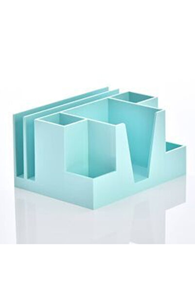 Ops Комплект за бюро с държач за моливи и органайзер в пастелно син цвят - KL...