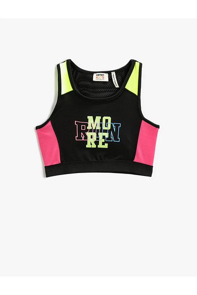 Koton Half Athlete Tanktop mit Fensterdetail auf der Rückseite und Farbkontrast