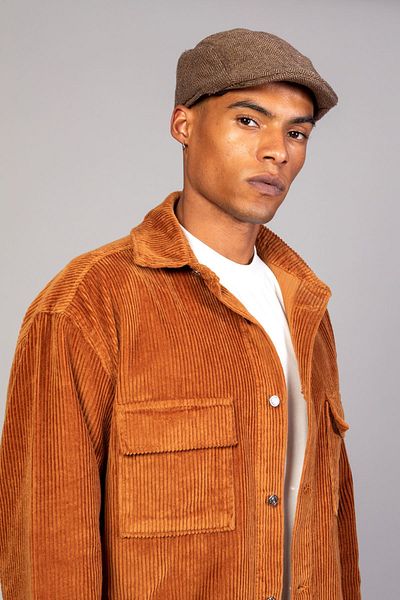 LTC Jeans Ανδρικό πουκάμισο Camel Μοντέλο Oversize Βαμβακερό Βελούδινο Μπουφάν