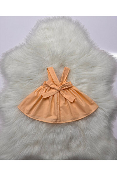 Moda Lina Baby Girl's Solid Color Strap Dress