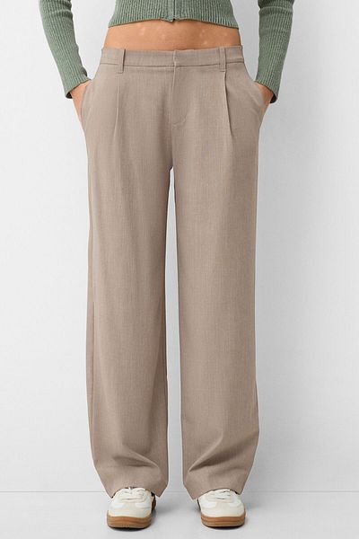 Bershka Low-rise baggy trousers