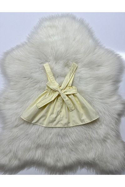 Moda Lina Baby Κοριτσίστικο μονόχρωμο φόρεμα με λουράκι