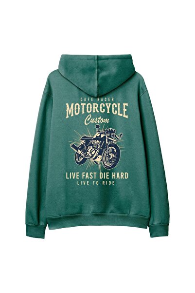 Orvia Life هوديي مخصص للدراجات النارية باللون الأخضر