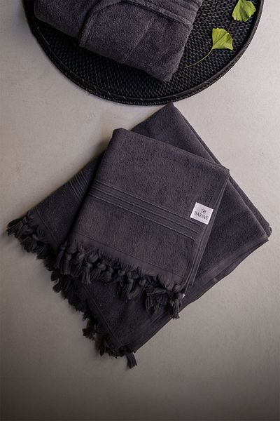Barine Anthracite Cotton Towel - Merlin 50X90