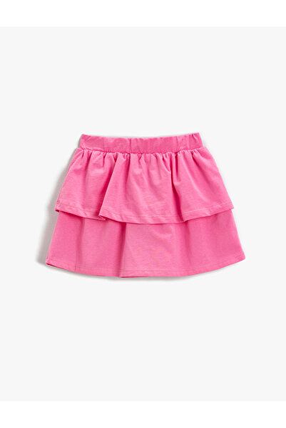 Koton Fustă mini cu volane din bumbac