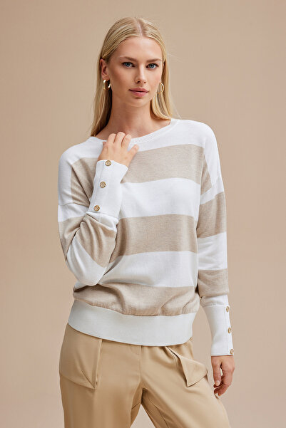 Naramaxx Çizgili Triko Kazak