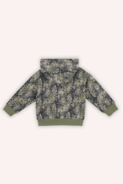 Panço Erkek Bebek Baskılı Fermuarlı Bej Sweatshirt