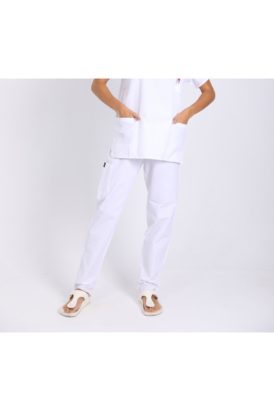 Raven Uniform Pantaloni unisex pentru asistentă medicală, cu o singură parte ...