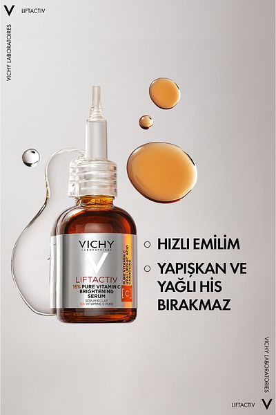 Vichy Liftactiv 16 % reines Vitamin-C-Antioxidans-Serum, 20 ml – für alle Hauttypen