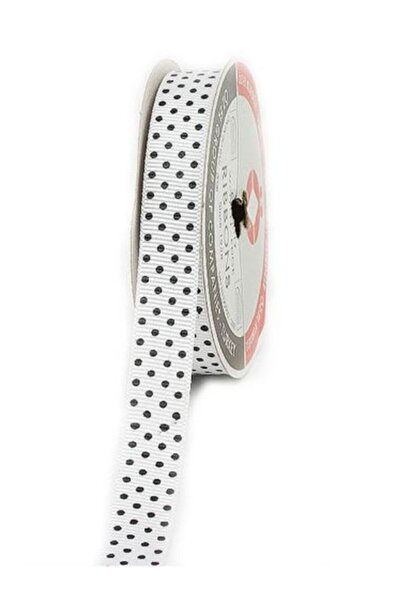 ÖZ-EL AŞ Puantiye Baskılı Grogren Kurdele, 1,5 Cm 5 Mt 140 027