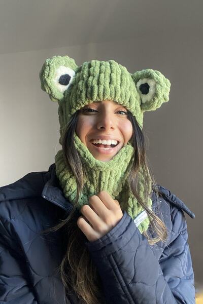 eksper hırdavat Балаклава для лиж та сноуборду кольору хакі Жаба Балаклава для лиж та сноуборду