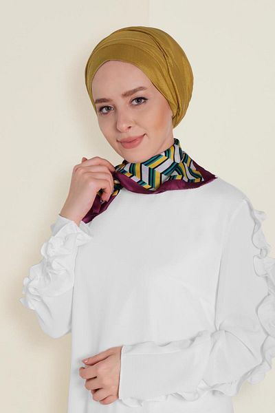 TRENDTESETTÜR ȘAL DE ROCHIE DE SĂRĂ PENTRU FEMEI GALBEN (ȘAFRAN) T 9959