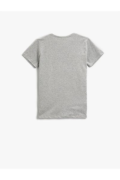 Koton Printed Crew Neck Short Sleeve T-Shirt