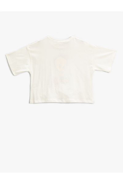 Koton Crop T-Shirt Tweety Printed Licensed Short Sleeve