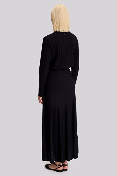 Naramaxx Taşlı Triko Etek