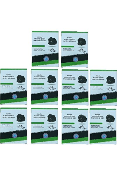 MUMİA MUMİYO İÇEREN TAKVİYE EDİCİ GIDA %100 Saf Mumiyo 30'lu Tablet Kırgızist...