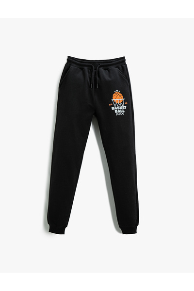 Koton Τυπωμένο Jogger Sweatpants με δέσιμο στη μέση